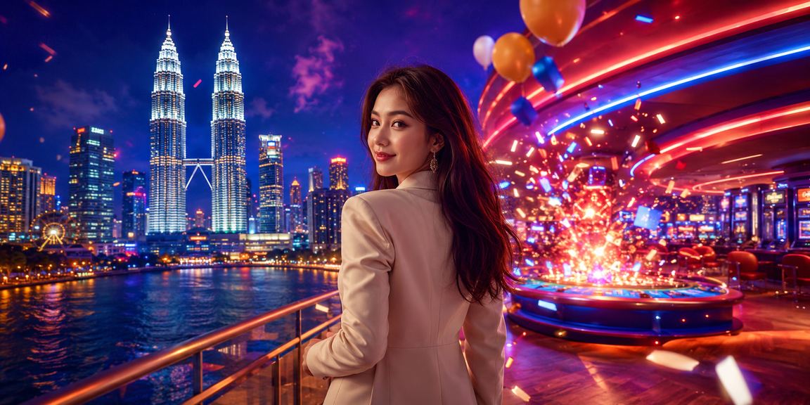 Suasana hiburan kasino mewah di Kuala Lumpur dengan permainan blackjack bergaya